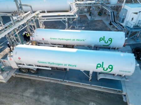 Plug Power's Georgia Plant Completes First Customer Fill of Liquid Green Hydrogen