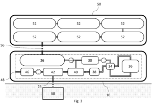 Inland Vessel with Hydrogen Production System from Liquid Ammonia