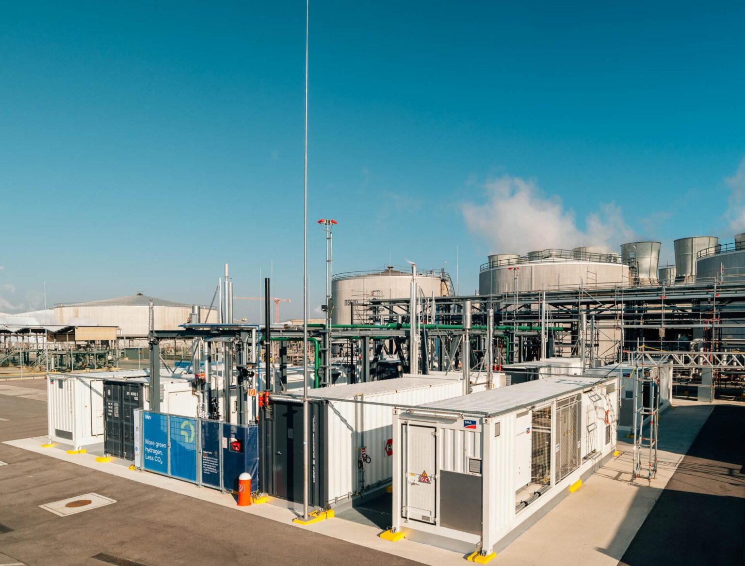 OMV Launches Austria's Largest Green Hydrogen Plant to Power Low-Carbon Fuel Production