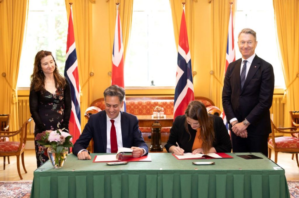 UK-Norway Green Industrial Partnership Targets North Sea Clean Energy Expansion