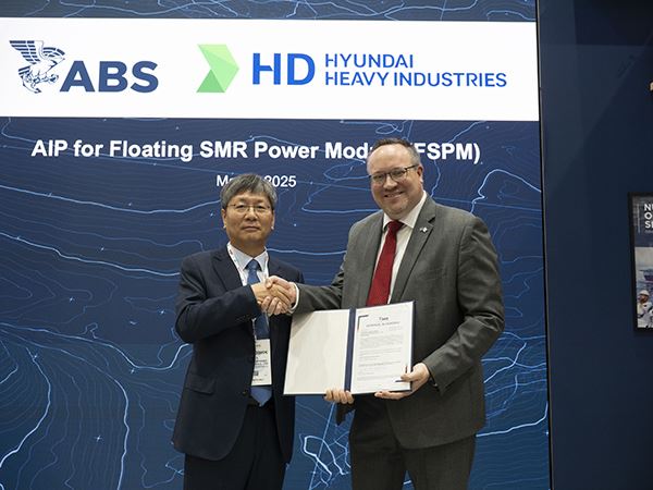 ABS Grants Design Approval to HD Hyundai’s Offshore Floating Nuclear Power Concept