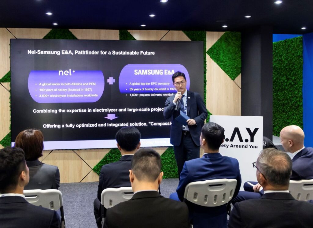 Samsung E&A Expands Hydrogen Portfolio with 100 MW PEM System Developed with Nel Hydrogen Samsung E&A Expands Hydrogen Portfolio with 100 MW PEM System Developed with Nel Hydrogen