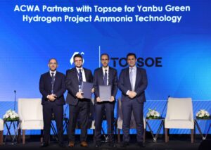 Topsoe Selected for ACWA’s Yanbu Green Hydrogen Project to Enable Mega-Scale Green Ammonia Production