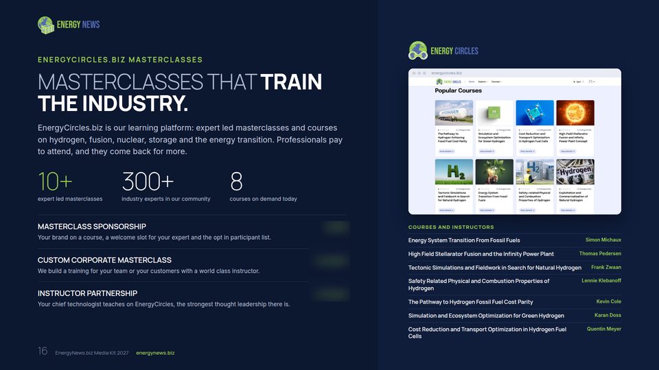 Advertising EnergyCircles masterclasses page