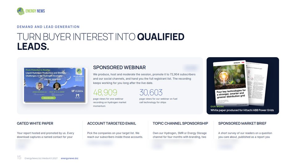 Advertising Lead generation page