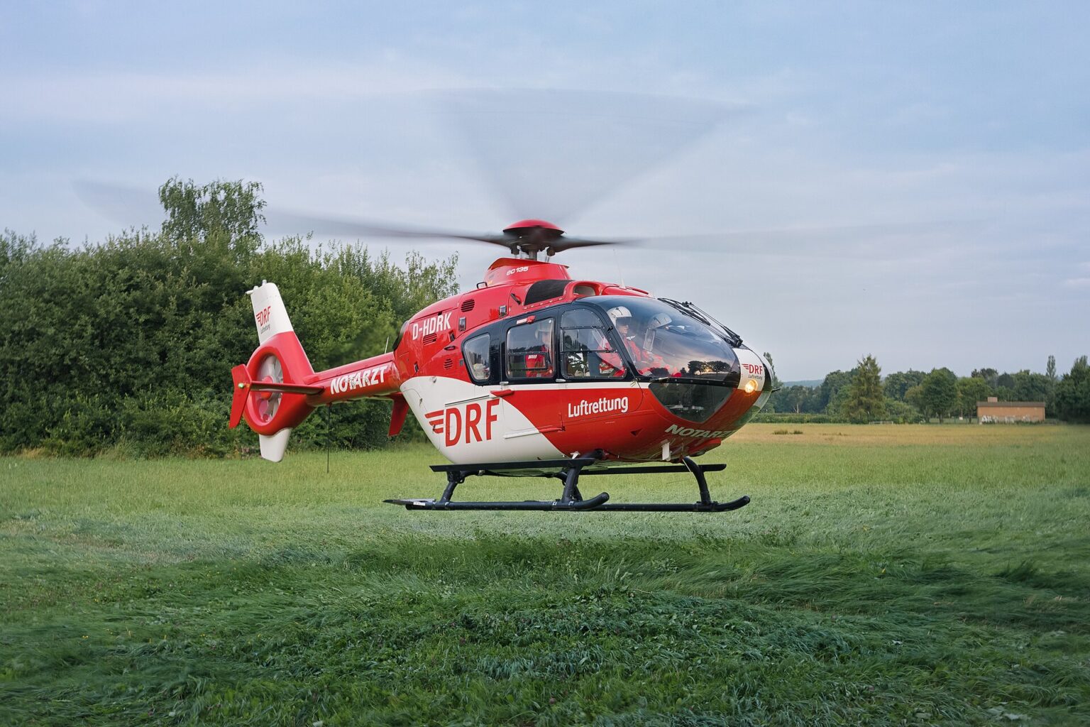 A Eurocopter EC135 helicopter