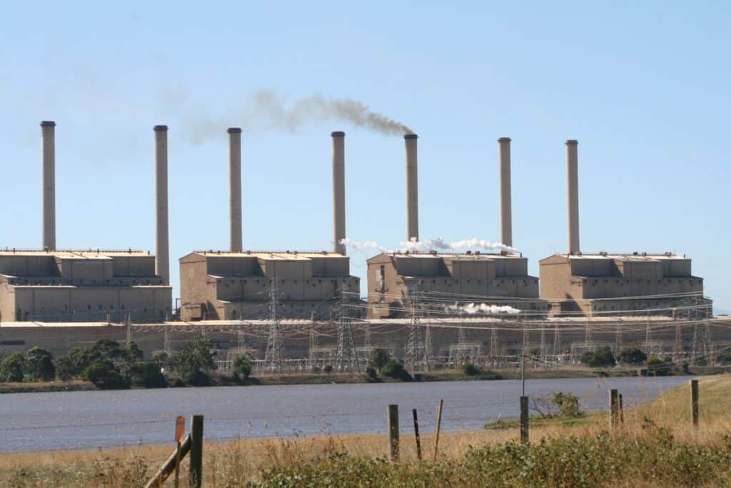 Hazelwood Power Station in the Latrobe Valley, Victoria, photographed in 2008 before its 2017 closure