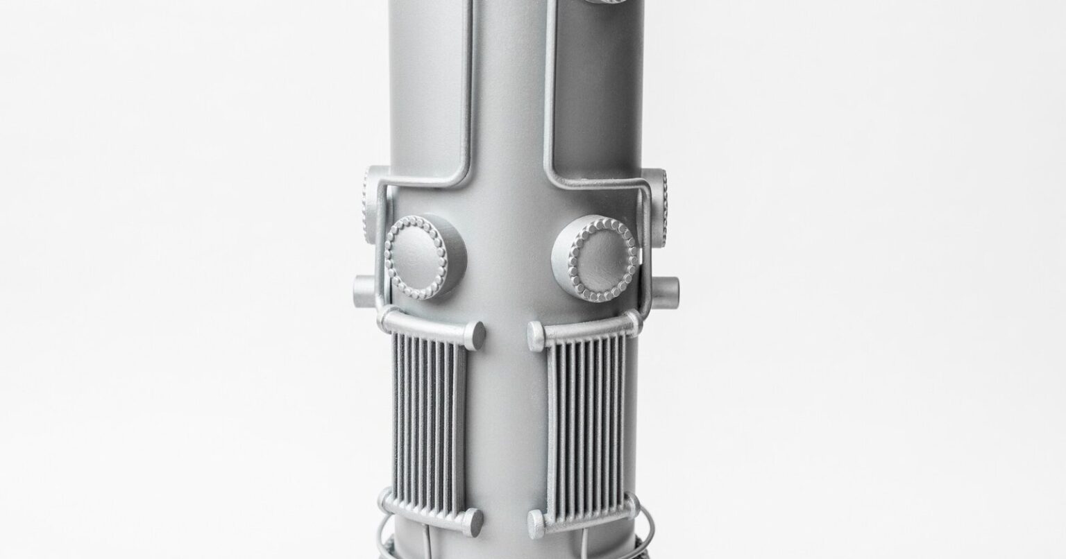 NuScale Revenue Falls to $75,000 as Net Loss Hits $50.1M NuScale revenue story: mockup of a NuScale Power Module at Oregon State University