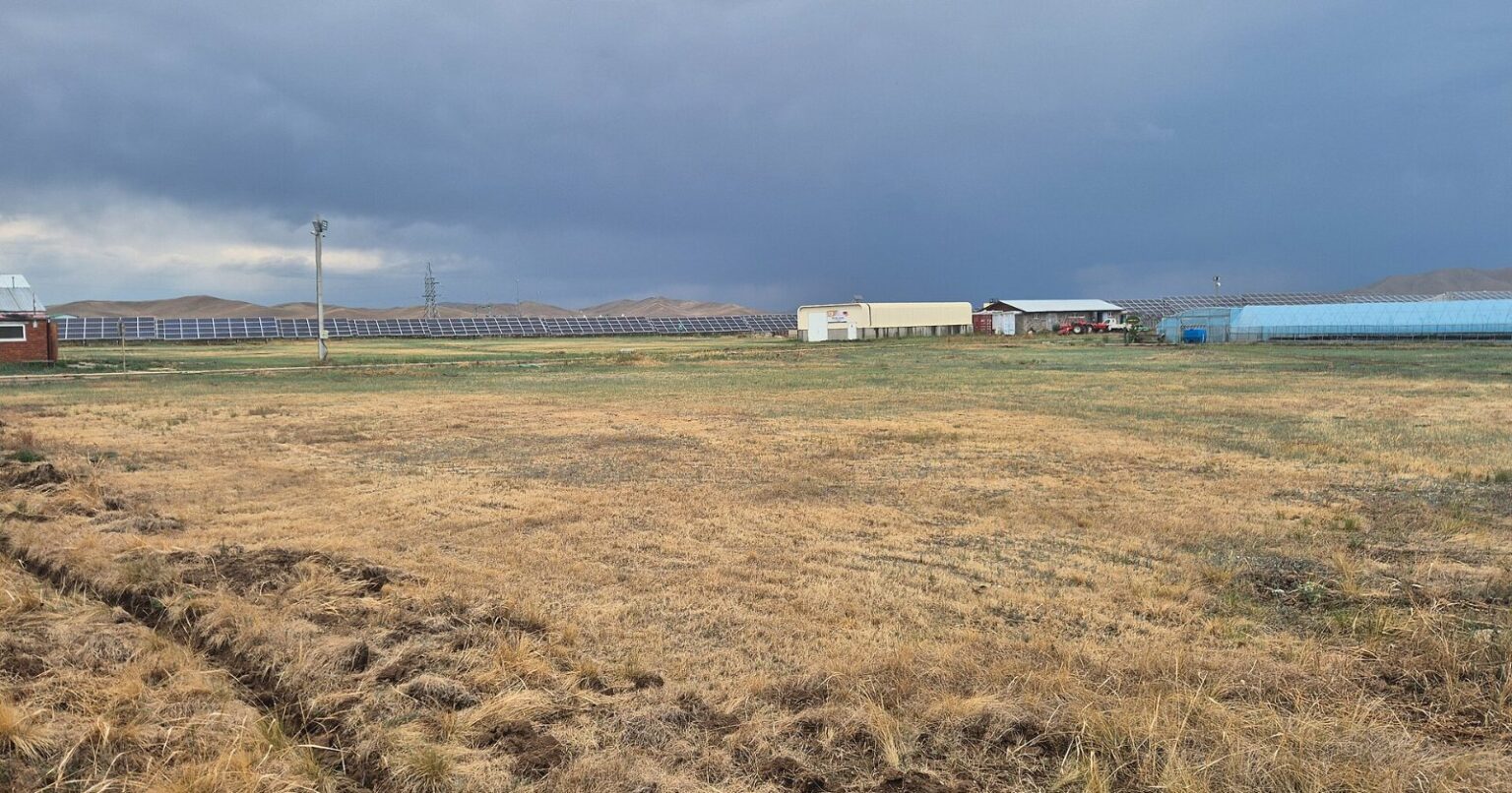 Toshiba SCiB Battery Paired With 7.66 Hour BESS in Mongolia Monnaran solar power plant in Ulaanbaatar, Mongolia, near the SCiB battery grid project